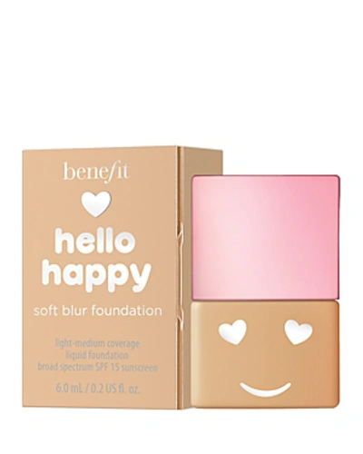 Shop Benefit Cosmetics Hello Happy Soft Blur Foundation Mini In Shade 6: Medium Neutral Warm