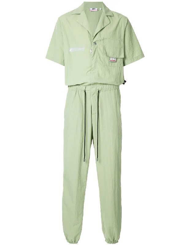 green mechanic jumpsuit