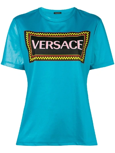 Shop Versace Vintage Logo T-shirt - Blue