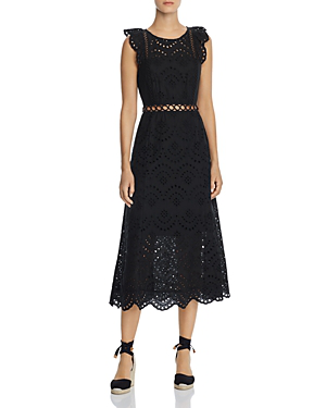 sam edelman eyelet midi dress