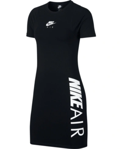 Shop Nike Air Logo T-shirt Dress In Black