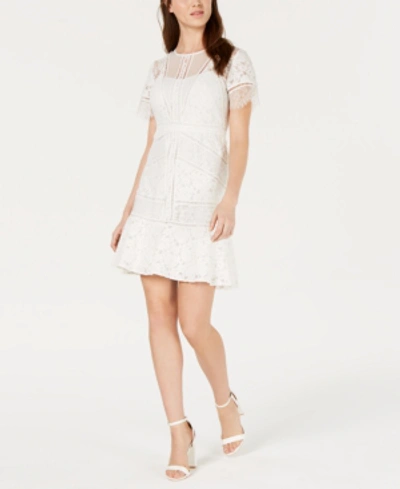 Shop French Connection Chante Lace Dress In Summer White