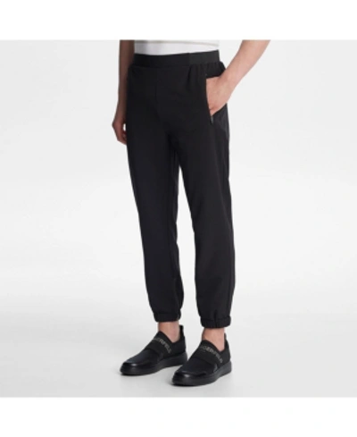 Shop Karl Lagerfeld Jogger Pant With Zippers In Black