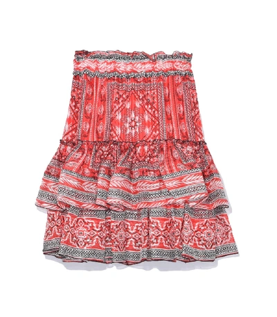 Shop Isabel Marant Erine Skirt In Red