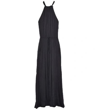 Shop Raquel Allegra Halter Dress In Black