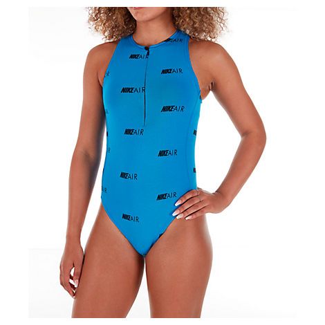 blue nike bodysuit