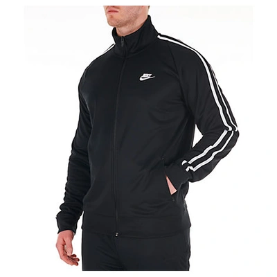 Shop Nike Men's Sportswear N98 Full-zip Warm-up Jacket In Black
