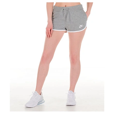 Nike Women's Sportswear Heritage Fleece Shorts In Grey | ModeSens