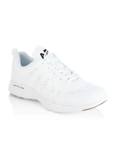 Shop Apl Athletic Propulsion Labs Men's Men's Techloom Pro Sneakers In White Black Gum