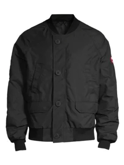 Shop Canada Goose Faber Water-resistant Bomber In Black