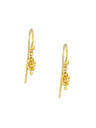 Shop Gurhan Bouclé 24k Yellow Gold Custer Drop Earrings