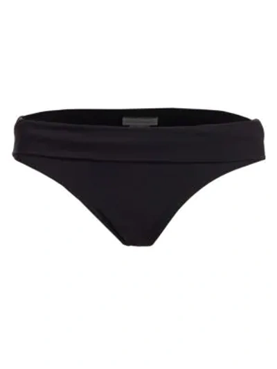 Shop Heidi Klein Women's High-rise Fold Over Bikini Bottom In Black