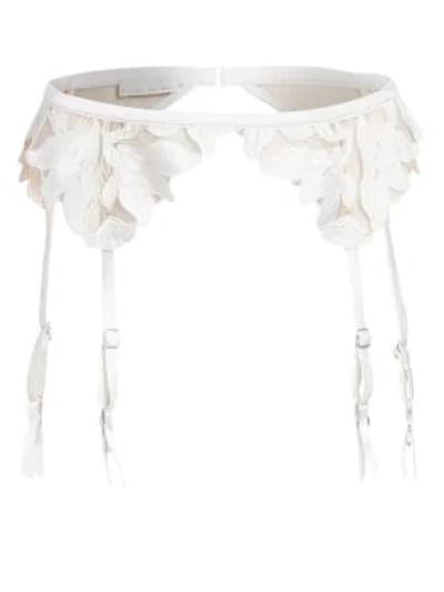 Shop Fleur Du Mal Women's Lily Lace Garter In Ivory