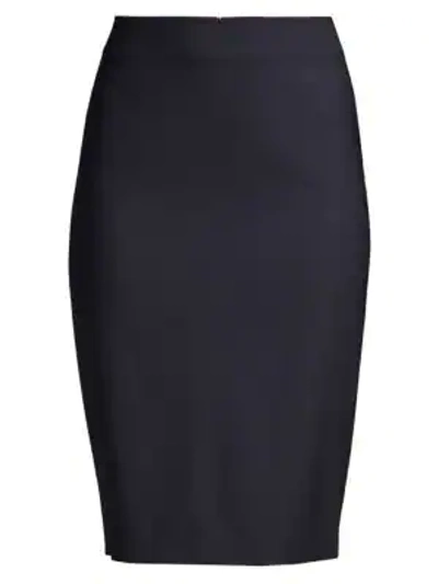 Shop Theory Women's Skinny Pencil Skirt In Deep Navy