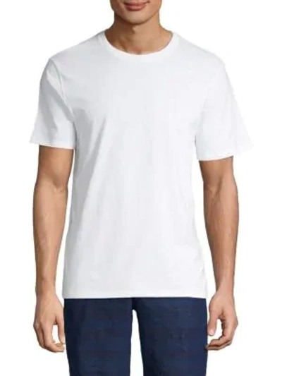Shop Vince Men's Pima Cotton T Shirt In Optic White