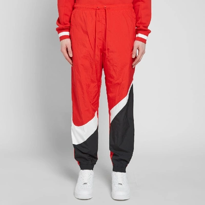 Shop Nike Big Swoosh Woven Pant In Red