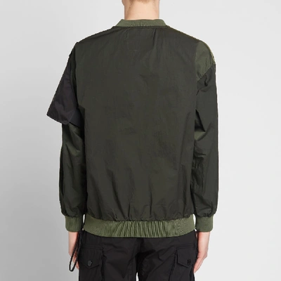 Shop Nemen Dondi Nylon Crew Sweat In Green