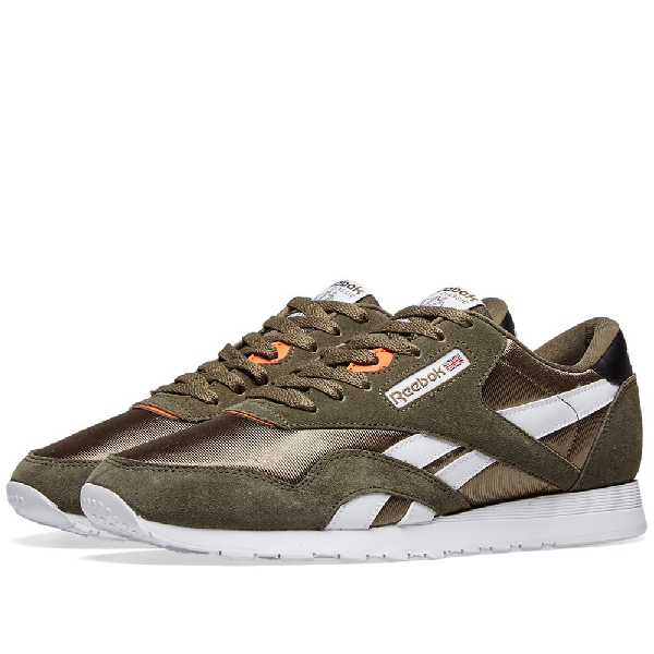 reebok classic nylon khaki