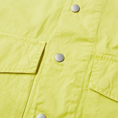 Shop Albam Hooded Parka In Yellow