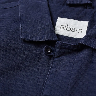Shop Albam Work Jacket In Blue