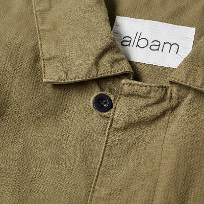 Shop Albam Work Jacket In Green