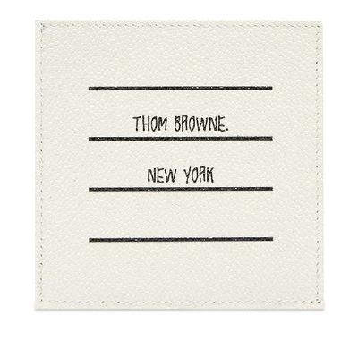 Shop Thom Browne Printed Label Card Holder In Black