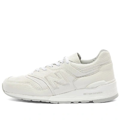 Shop New Balance M997bsn 'bison Leather' - Made In The Usa In White