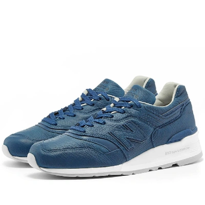 Shop New Balance M997bis 'bison Leather' - Made In The Usa In Blue
