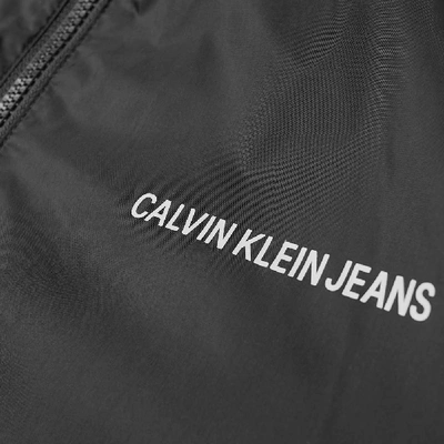 Shop Calvin Klein Side Logo Track Jacket In Black