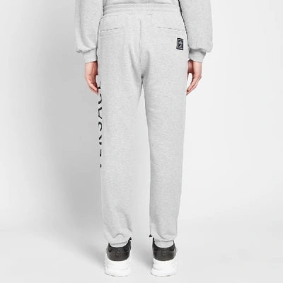 Shop Versace Logo Embroidered Sweat Pant In Grey