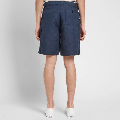 Shop Arpenteur Olona Cargo Short In Blue