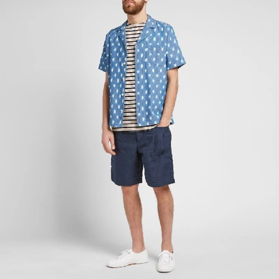 Shop Arpenteur Olona Cargo Short In Blue