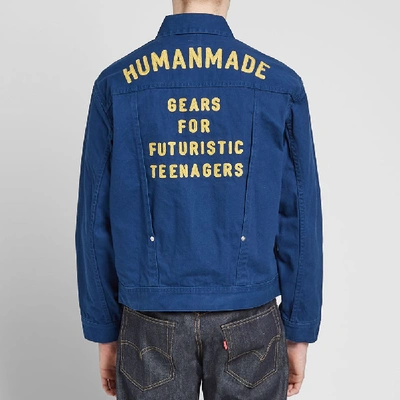 Shop Human Made Work Jacket In Blue