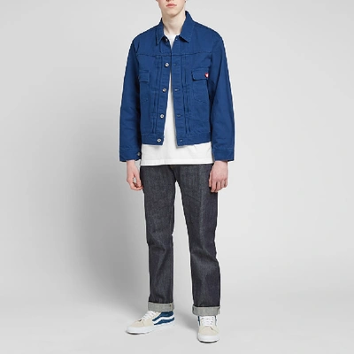Shop Human Made Work Jacket In Blue