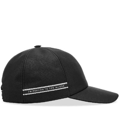 Shop Rick Owens Drkshdw Slogan Rib Baseball Cap In Black