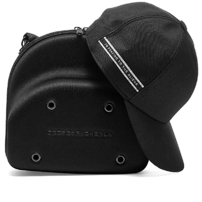 Shop Rick Owens Drkshdw Slogan Rib Baseball Cap In Black