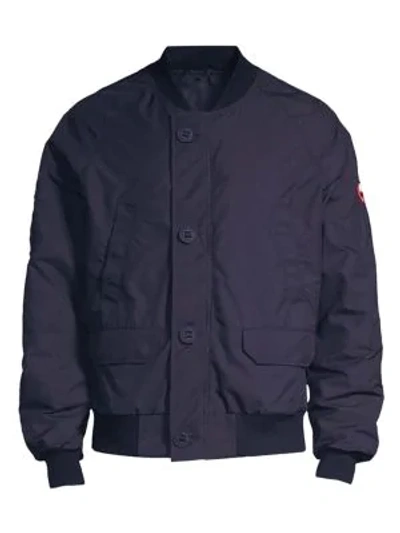 Shop Canada Goose Faber Water-resistant Bomber In Navy