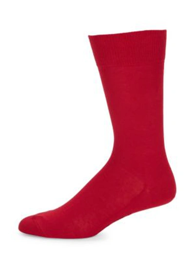 Shop Falke Men's Family Socks In Scarlet