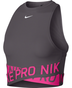 nike pro cropped tank top