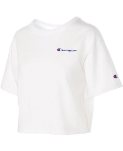 Shop Champion Women's Cropped T-shirt In White