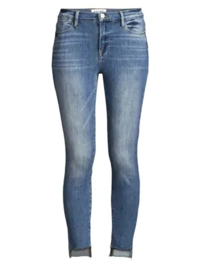 Shop Frame Le High Skinny Raw Hem Jeans In Westway