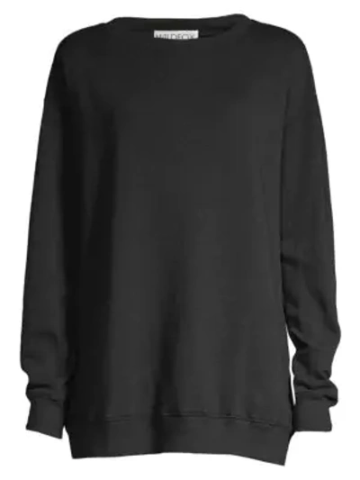 Shop Wildfox Roadtrip Sweatshirt In Jet Black