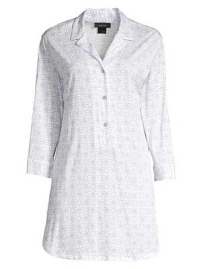 Shop Natori Geometric Print Sleepshirt In Lavender