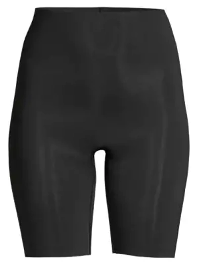 Shop Wacoal Beyond Naked Cotton Thigh Shaper In Black