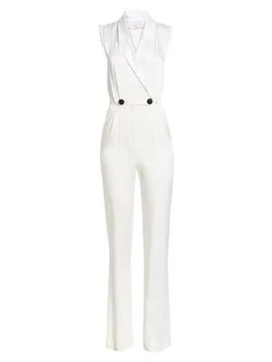white tuxedo playsuit