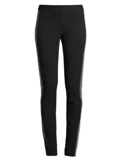 Shop Derek Lam Hanne Slim-fit Tuxedo Stripe Leggings In Black