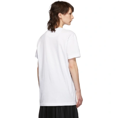 Shop Valentino White Vlogo T-shirt In A01 Wht Blk