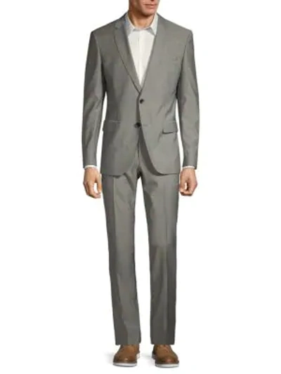 Shop Hugo Boss Men's Classic-fit Genius Wool Suit In Grey