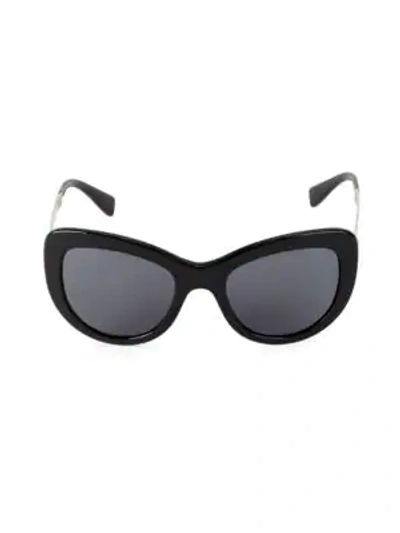 Shop Versace Women's 54mm Cat Eye Sunglasses In Black