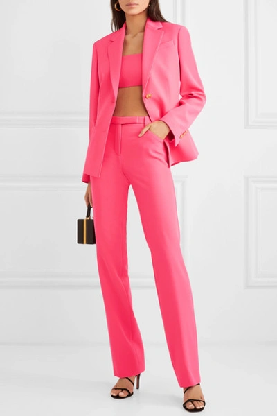 Shop Versace Neon Cady Blazer In Pink
